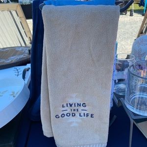 Living the Good Life Dish Towel